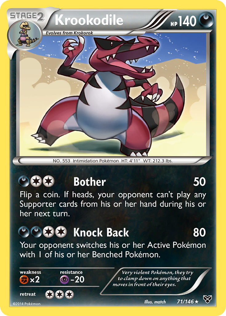 Krookodile (71/146) [XY: Base Set] | Dumpster Cat Games