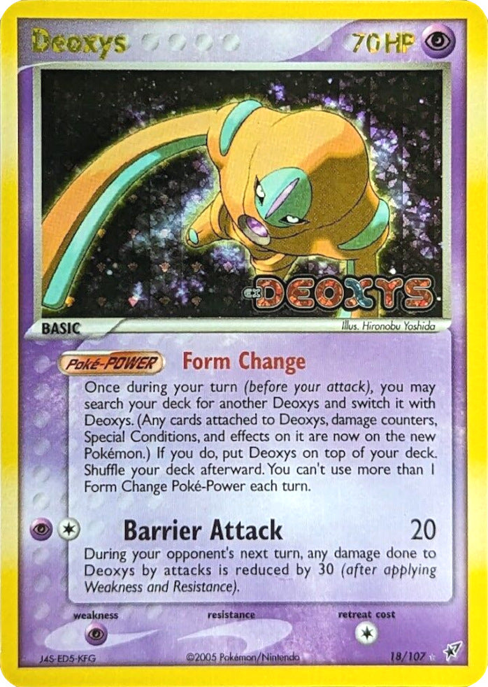 Deoxys (18/107) (Stamped) [EX: Deoxys] | Dumpster Cat Games