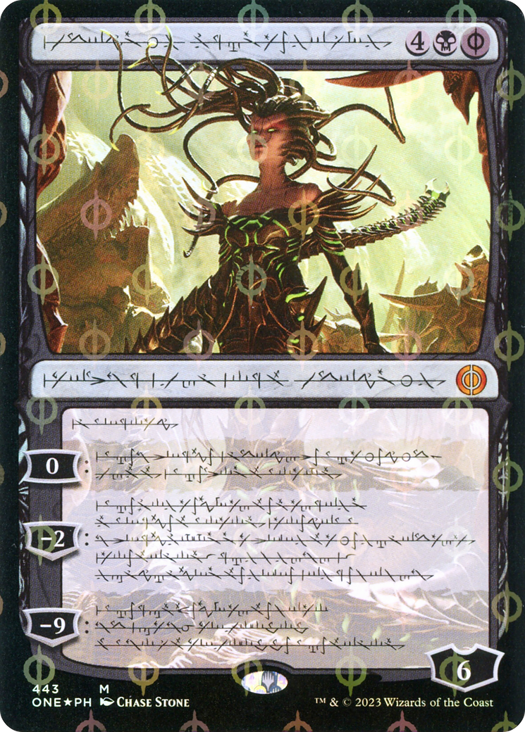 Vraska, Betrayal's Sting (Phyrexian Step-and-Compleat Foil) [Phyrexia: All Will Be One] | Dumpster Cat Games