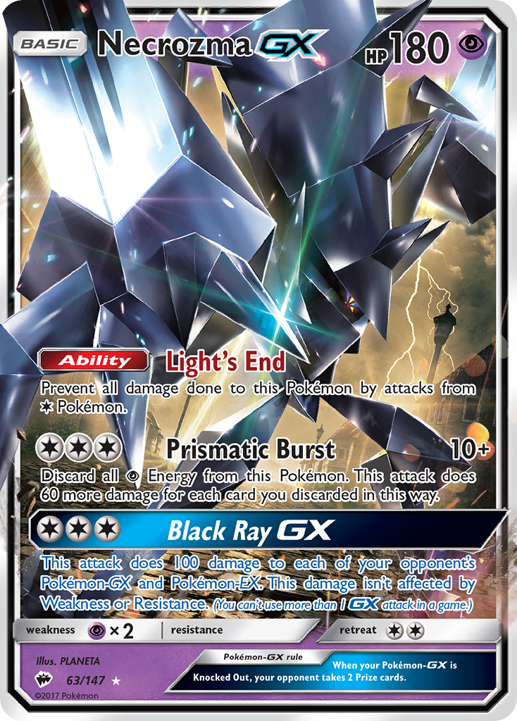 Necrozma GX (63/147) [Sun & Moon: Burning Shadows] | Dumpster Cat Games