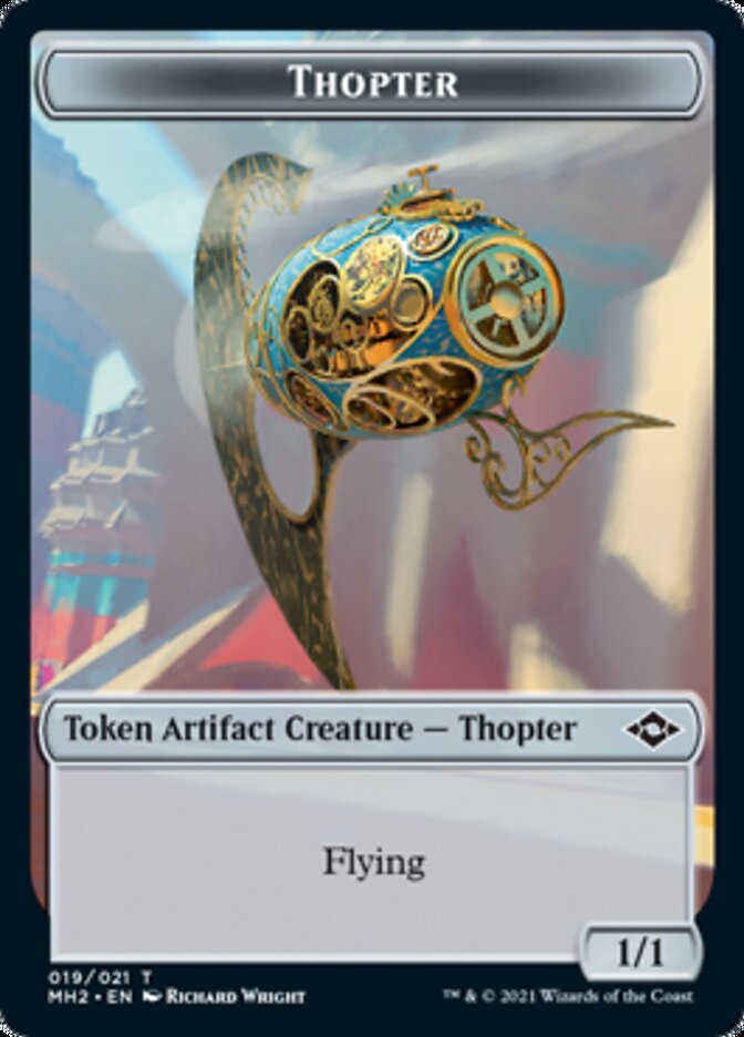 Thopter Token // Treasure Token (#20) [Modern Horizons 2 Tokens] | Dumpster Cat Games