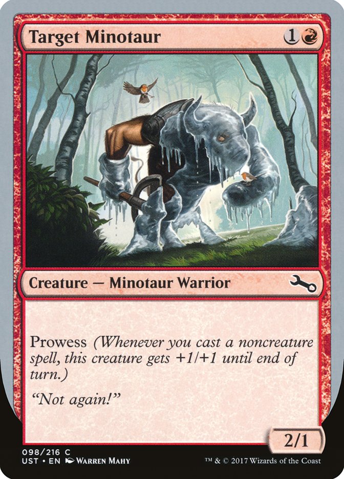 Target Minotaur (Ice Art) [Unstable] | Dumpster Cat Games