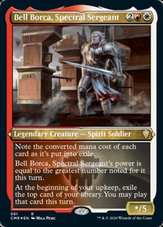 Bell Borca, Spectral Sergeant (Foil Etched) [Commander Legends] | Dumpster Cat Games