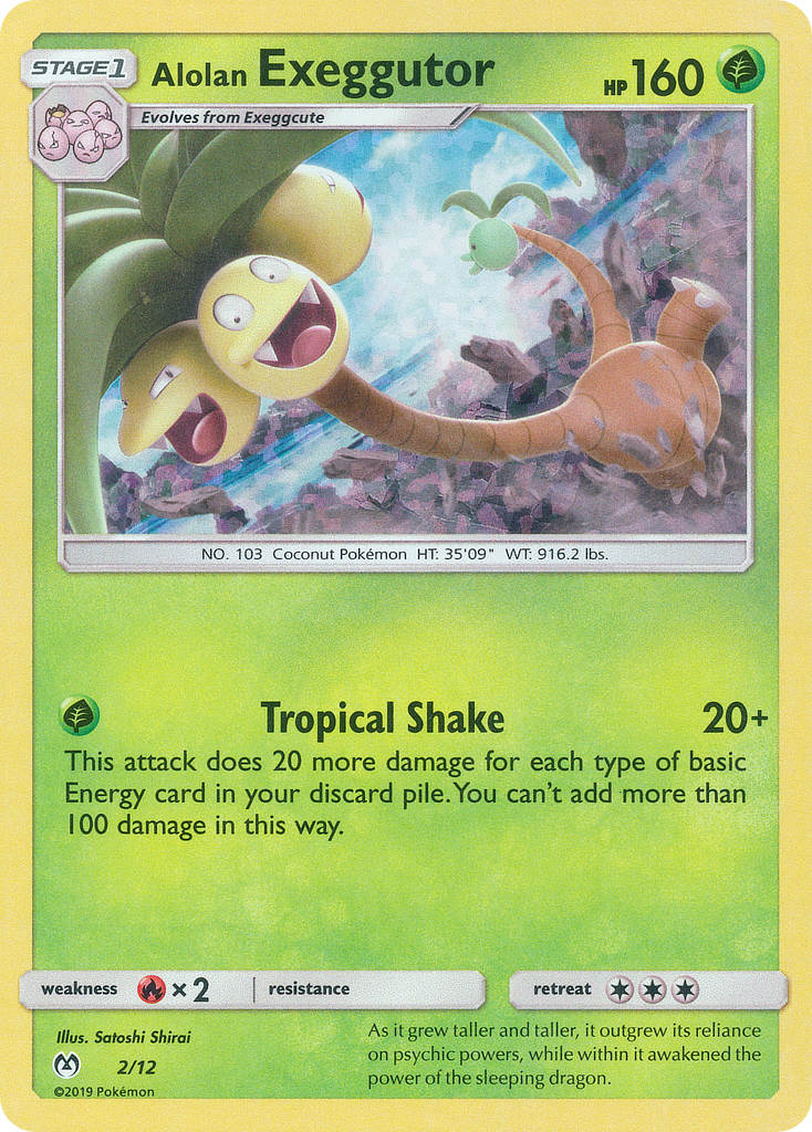 Alolan Exeggutor (2/12) [McDonald's Promos: 2019 Collection] | Dumpster Cat Games