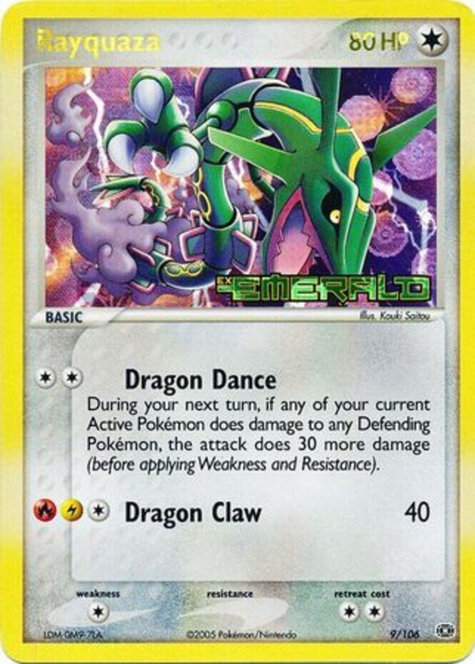 Rayquaza (9/106) (Stamped) [EX: Emerald] | Dumpster Cat Games