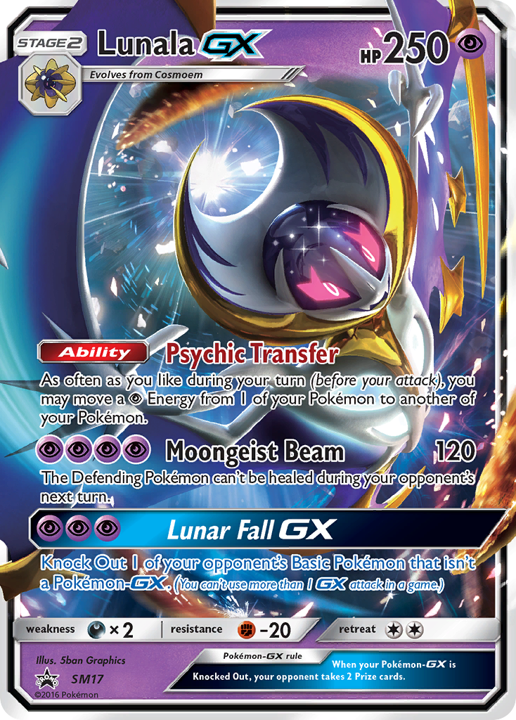 Lunala GX (SM17) [Sun & Moon: Black Star Promos] | Dumpster Cat Games