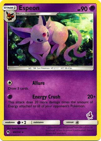 Espeon (89/214) (Mewtwo Deck) [Battle Academy 2020] | Dumpster Cat Games