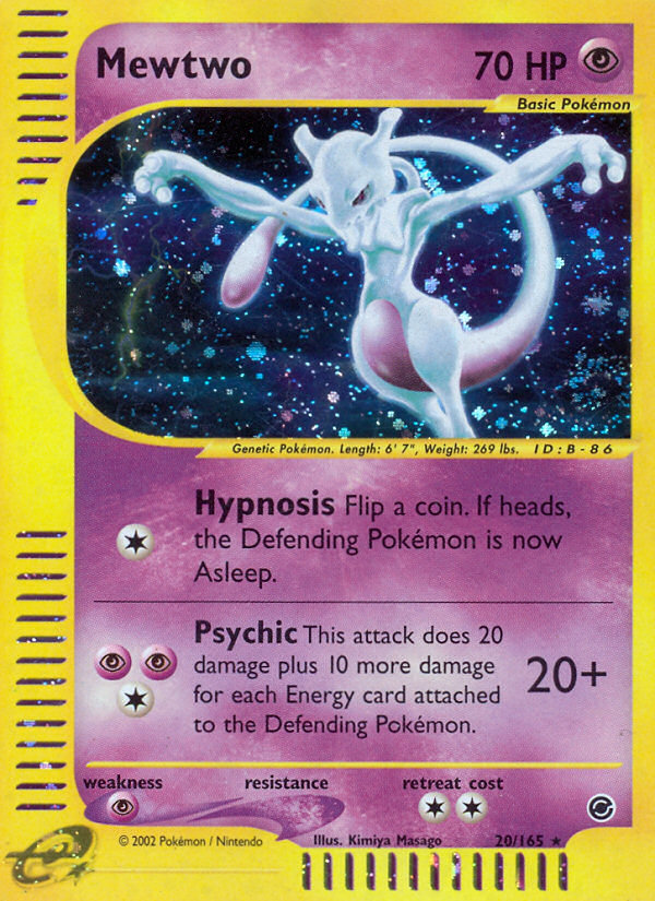 Mewtwo (20/165) [Expedition: Base Set] | Dumpster Cat Games