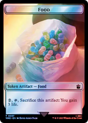 Alien Angel // Food (0057) Double-Sided Token (Surge Foil) [Doctor Who Tokens] | Dumpster Cat Games