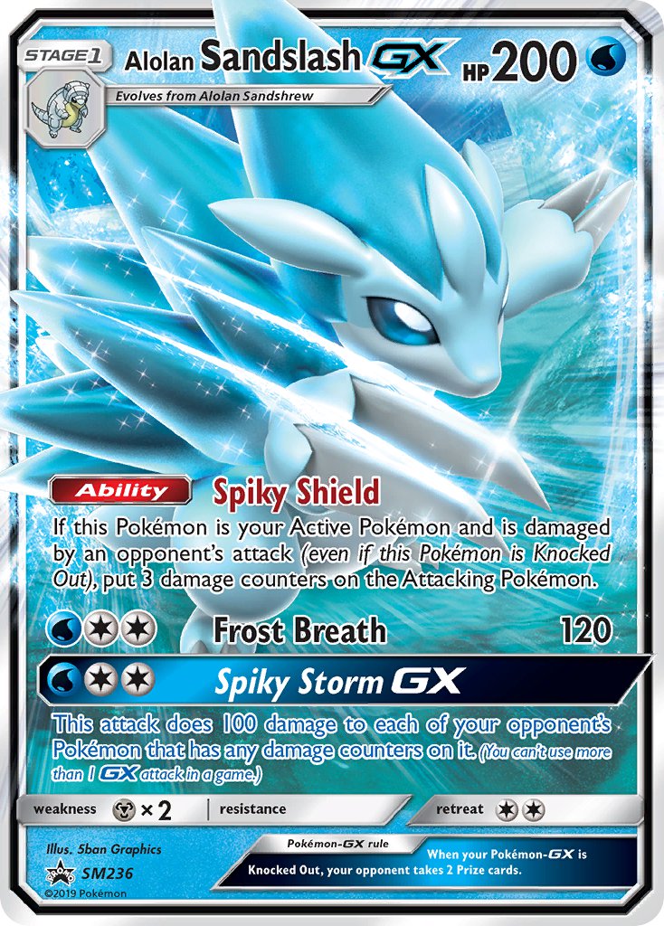 Alolan Sandslash GX (SM236) [Sun & Moon: Black Star Promos] | Dumpster Cat Games