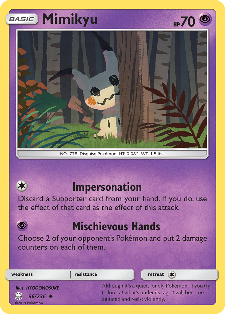 Mimikyu (96/236) [Sun & Moon: Cosmic Eclipse] | Dumpster Cat Games