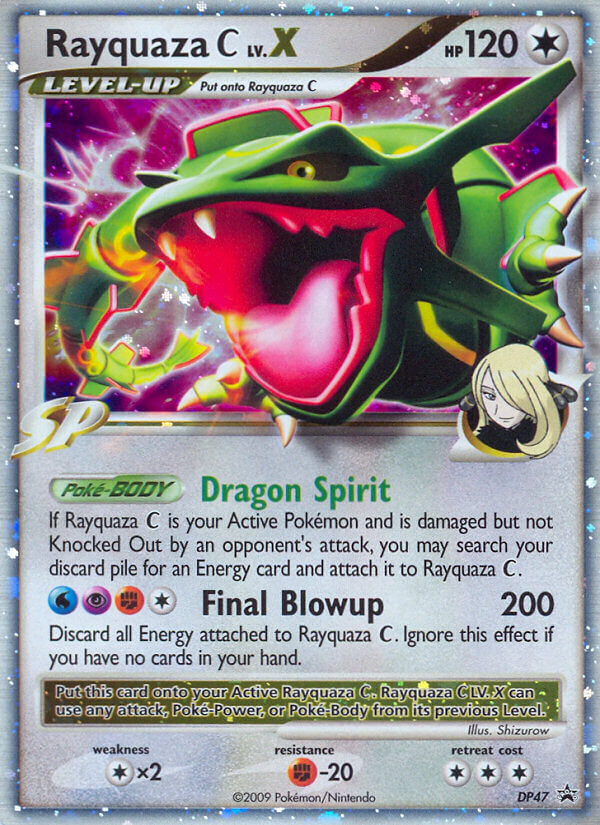 Rayquaza C LV.X (DP47) [Diamond & Pearl: Black Star Promos] | Dumpster Cat Games