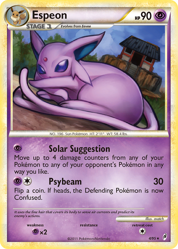 Espeon (4/95) [HeartGold & SoulSilver: Call of Legends] | Dumpster Cat Games