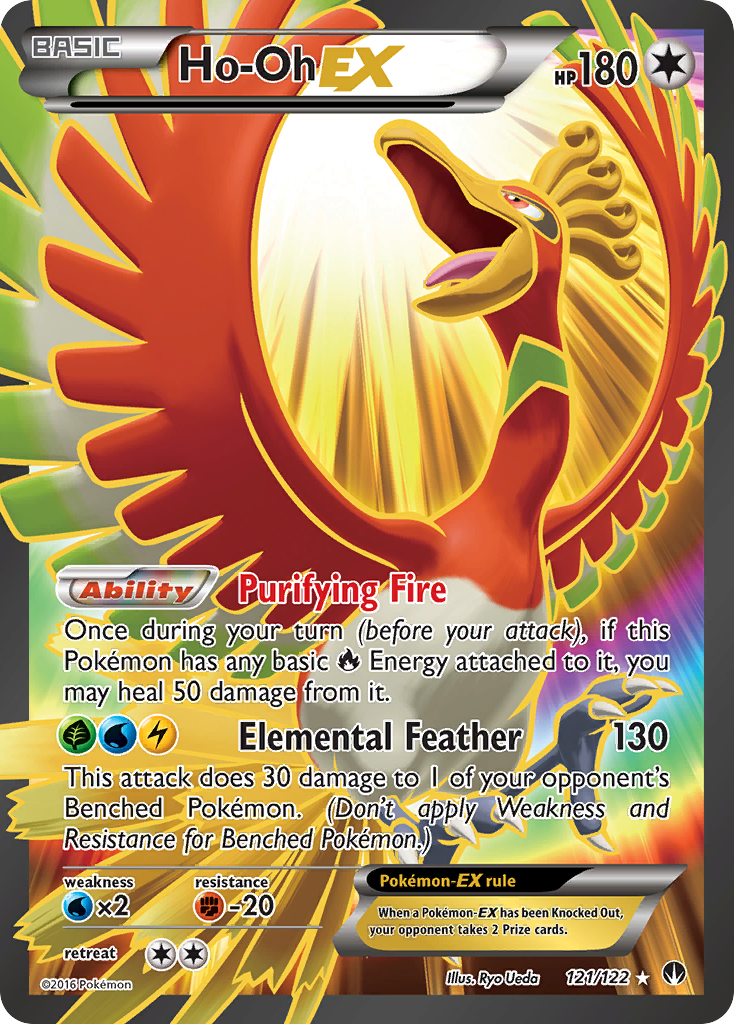 Ho-Oh EX (121/122) [XY: BREAKpoint] | Dumpster Cat Games