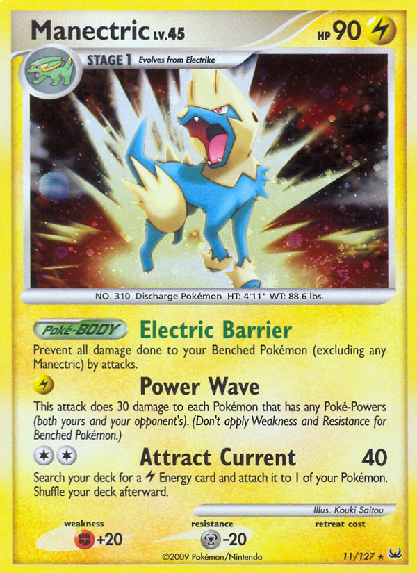 Manectric (11/127) [Platinum: Base Set] | Dumpster Cat Games