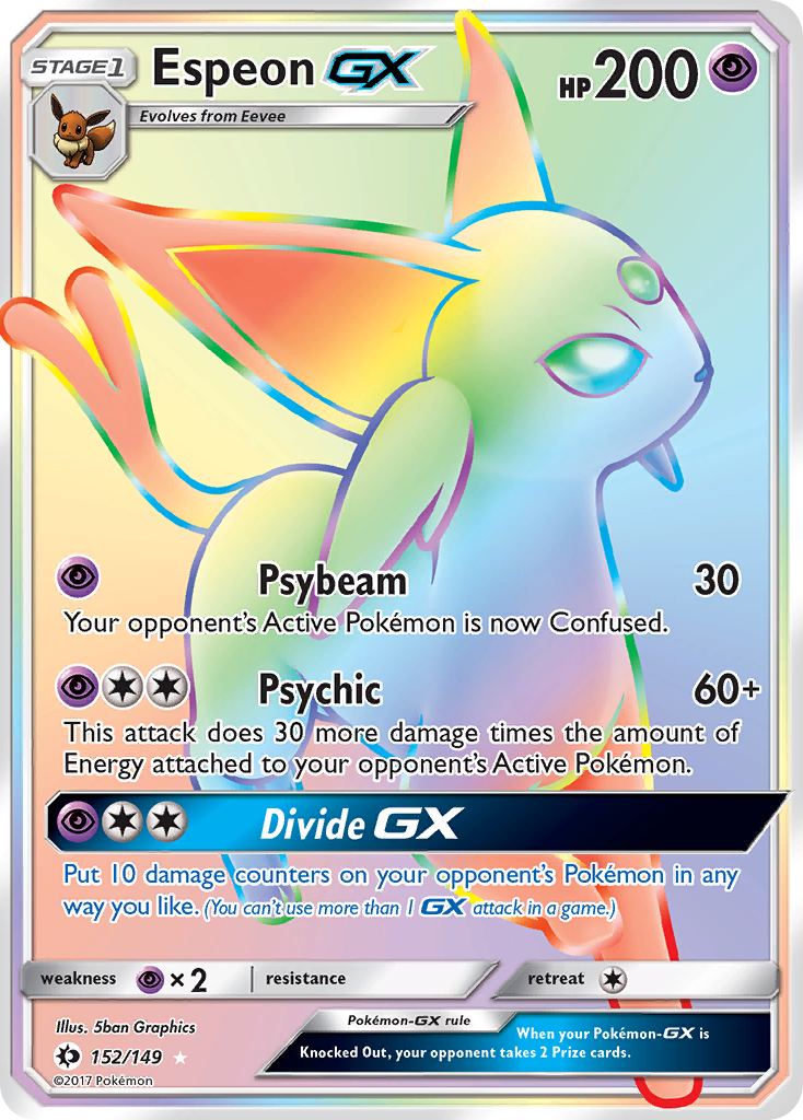 Espeon GX (152/149) [Sun & Moon: Base Set] | Dumpster Cat Games