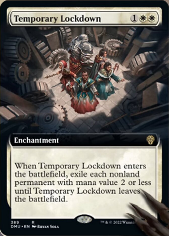 Temporary Lockdown (Extended Art) [Dominaria United] | Dumpster Cat Games