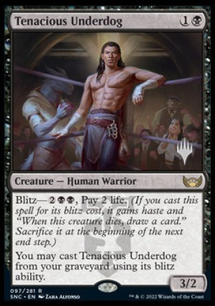 Tenacious Underdog (Promo Pack) [Streets of New Capenna Promos] | Dumpster Cat Games