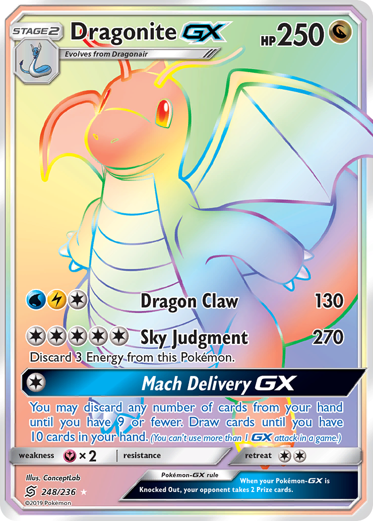 Dragonite GX (248/236) [Sun & Moon: Unified Minds] | Dumpster Cat Games