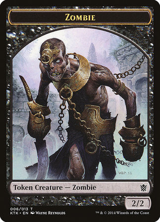 Zombie Token [Khans of Tarkir Tokens] | Dumpster Cat Games