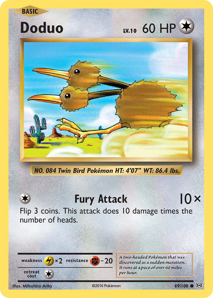 Doduo (69/108) [XY: Evolutions] | Dumpster Cat Games