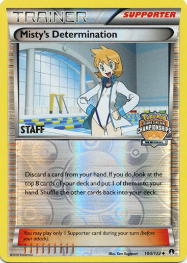 Misty's Determination (104/122) (Regional Championship Promo Staff) [XY: BREAKpoint] | Dumpster Cat Games