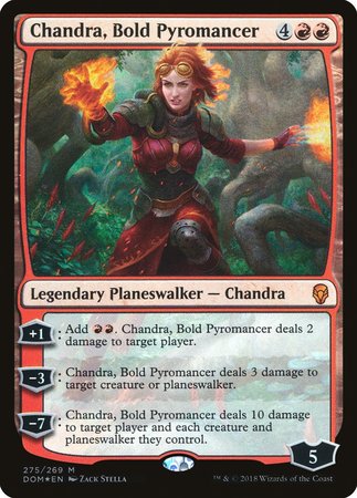 Chandra, Bold Pyromancer [Dominaria] | Dumpster Cat Games