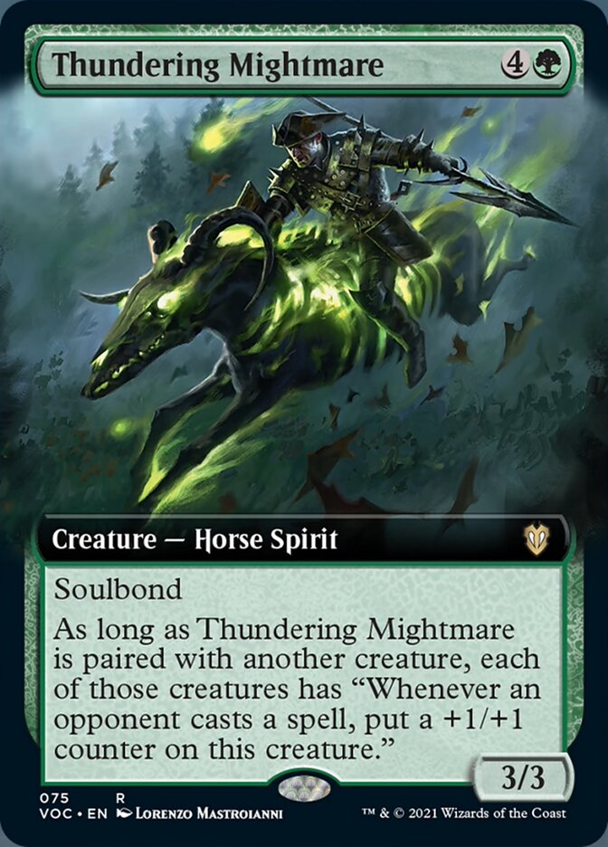 Thundering Mightmare (Extended) [Innistrad: Crimson Vow Commander] | Dumpster Cat Games