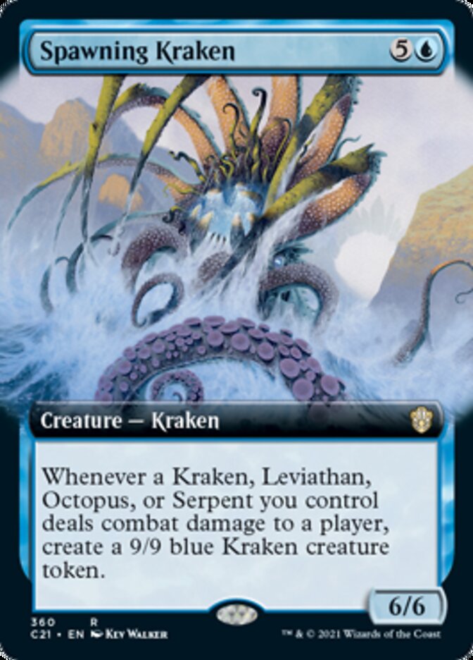 Spawning Kraken (Extended) [Commander 2021] | Dumpster Cat Games