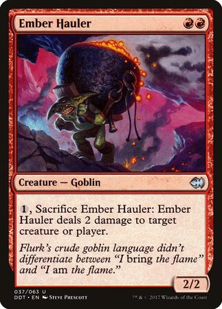 Ember Hauler [Duel Decks: Merfolk vs. Goblins] | Dumpster Cat Games