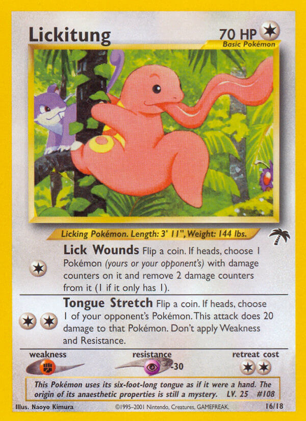 Lickitung (16/18) [Southern Islands] | Dumpster Cat Games