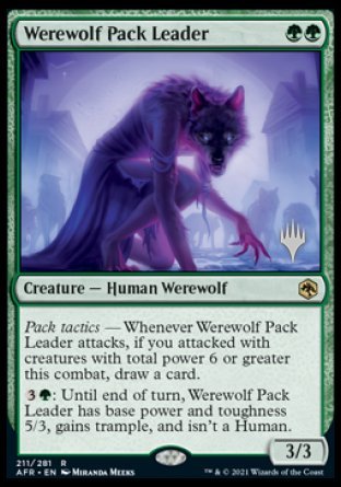 Werewolf Pack Leader (Promo Pack) [Dungeons & Dragons: Adventures in the Forgotten Realms Promos] | Dumpster Cat Games