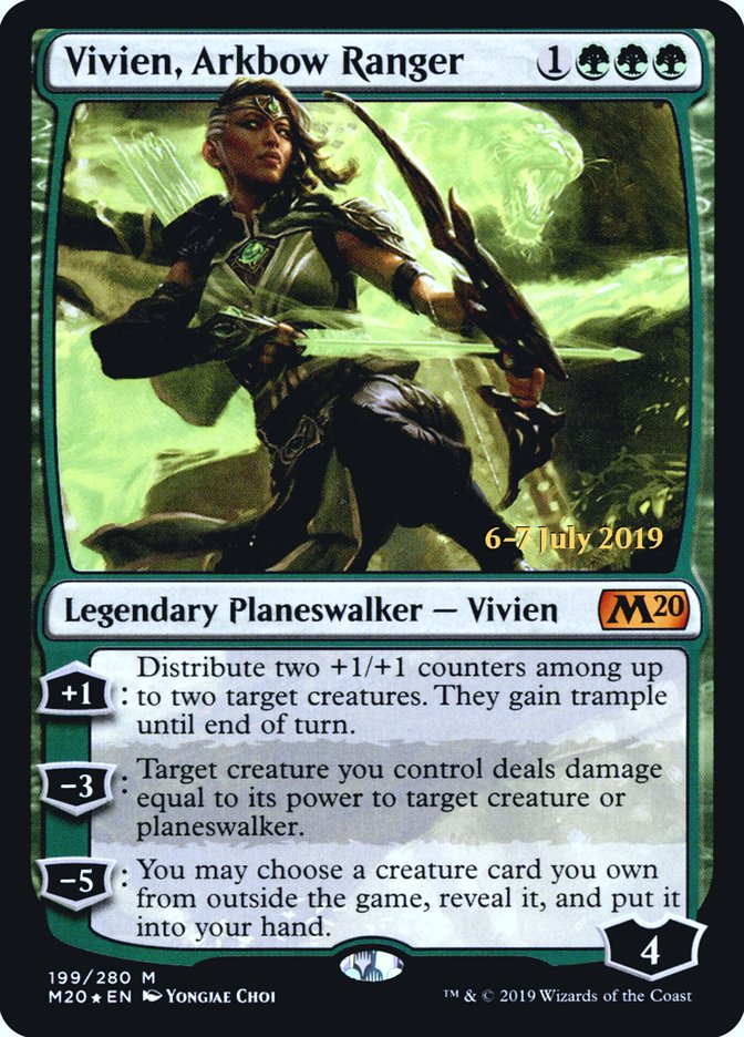 Vivien, Arkbow Ranger  [Core Set 2020 Prerelease Promos] | Dumpster Cat Games