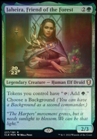 Jaheira, Friend of the Forest [Commander Legends: Battle for Baldur's Gate Prerelease Promos] | Dumpster Cat Games