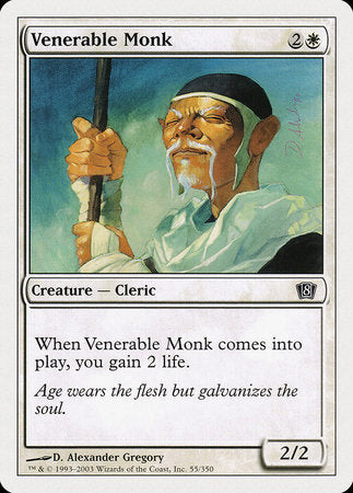 Venerable Monk [Eighth Edition] | Dumpster Cat Games