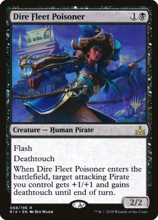 Dire Fleet Poisoner [Rivals of Ixalan Promos] | Dumpster Cat Games