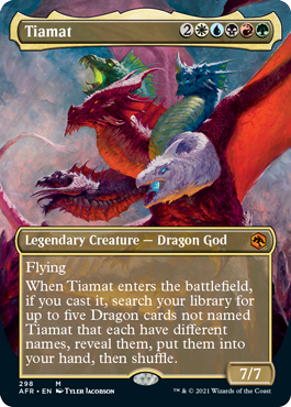 Tiamat (Extended) (Alternative art) [Dungeons & Dragons: Adventures in the Forgotten Realms] | Dumpster Cat Games