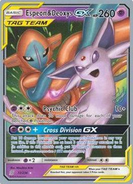 Espeon & Deoxys GX (72/236) (Perfection - Henry Brand) [World Championships 2019] | Dumpster Cat Games