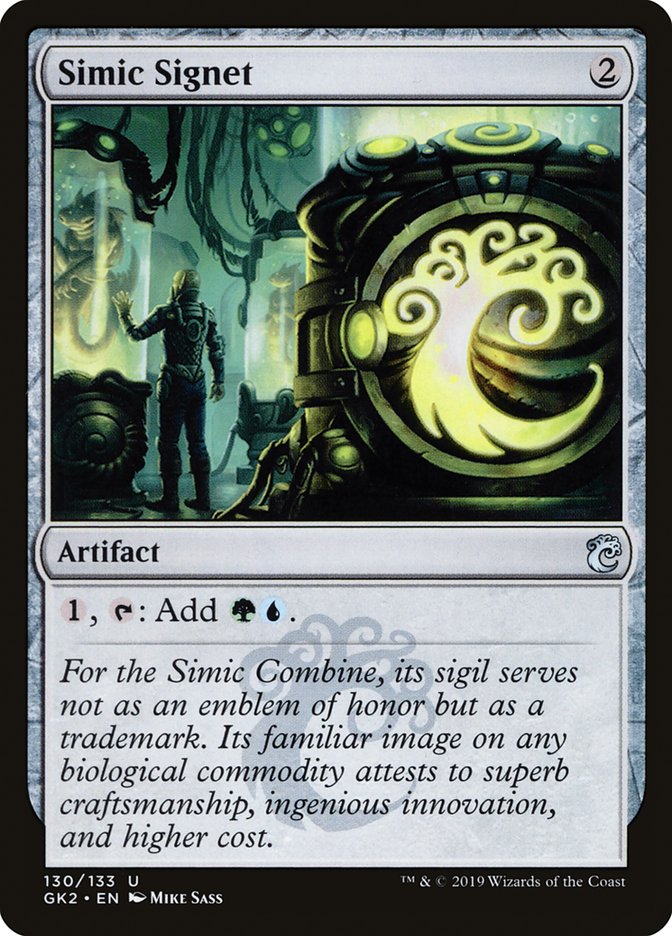 Simic Signet [Ravnica Allegiance Guild Kit] | Dumpster Cat Games