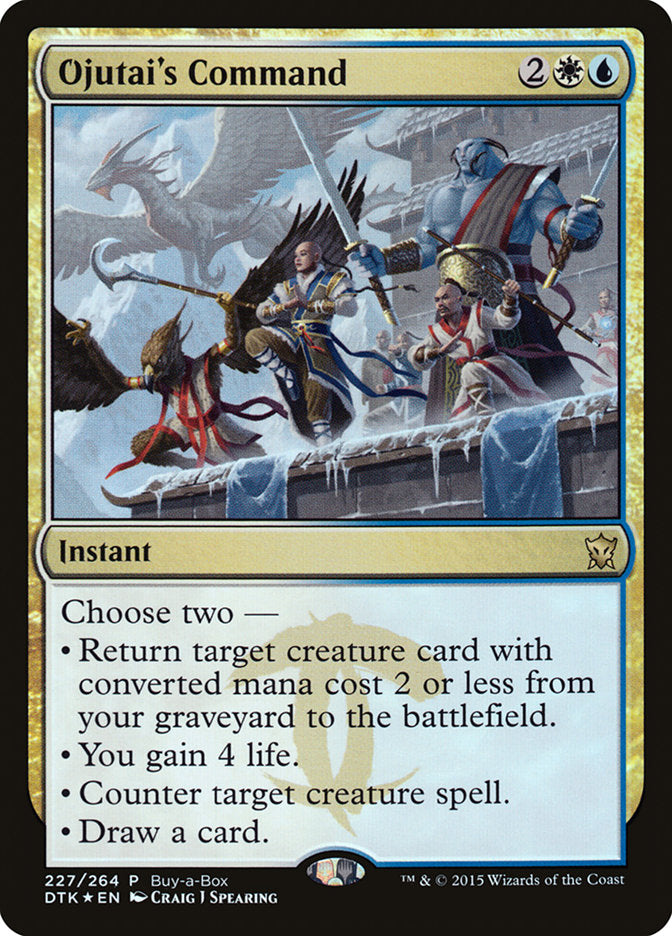 Ojutai's Command (Buy-A-Box) [Dragons of Tarkir Promos] | Dumpster Cat Games