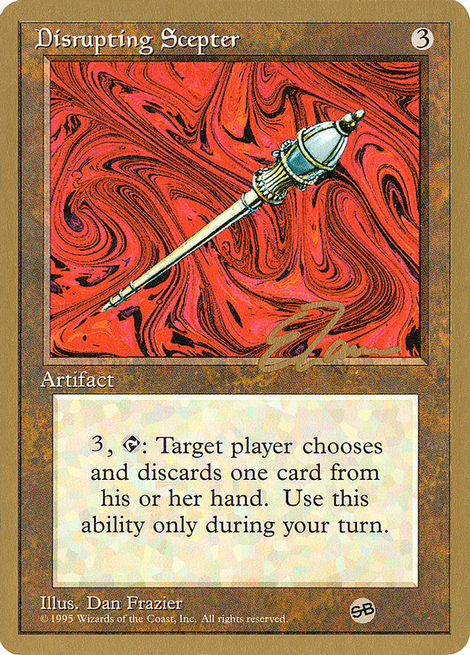 Disrupting Scepter (Eric Tam) (SB) [Pro Tour Collector Set] | Dumpster Cat Games