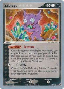 Sableye (10/100) (Intimidation - Tristan Robinson) [World Championships 2008] | Dumpster Cat Games