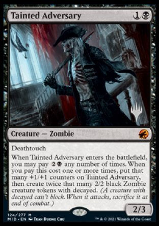 Tainted Adversary (Promo Pack) [Innistrad: Midnight Hunt Promos] | Dumpster Cat Games