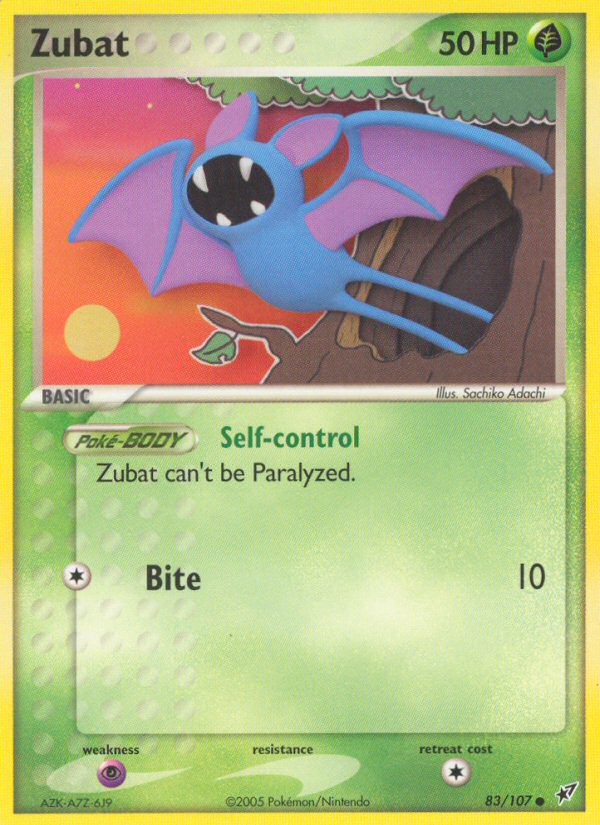 Zubat (83/107) [EX: Deoxys] | Dumpster Cat Games