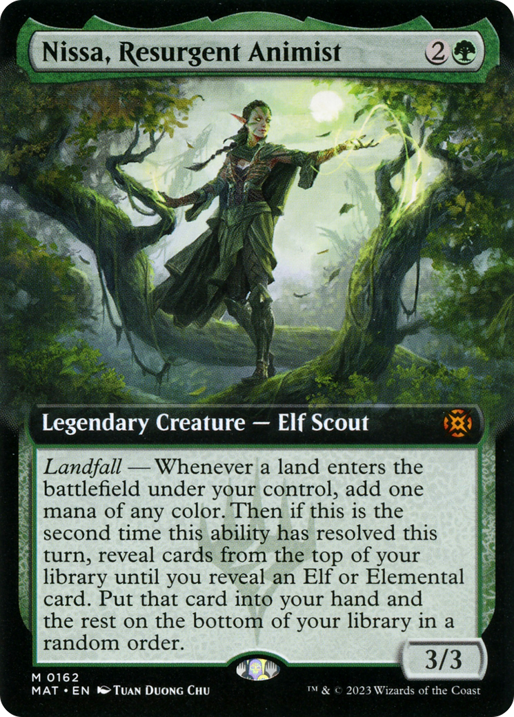 Nissa, Resurgent Animist (Extended Art) [March of the Machine: The Aftermath] | Dumpster Cat Games