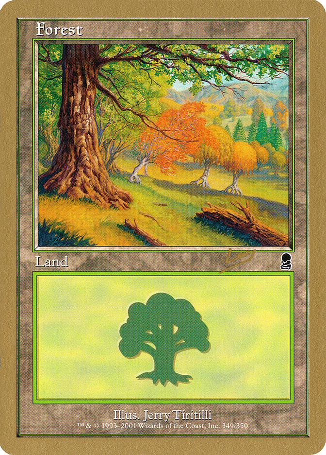 Forest (349) (Raphael Levy) [World Championship Decks 2002] | Dumpster Cat Games