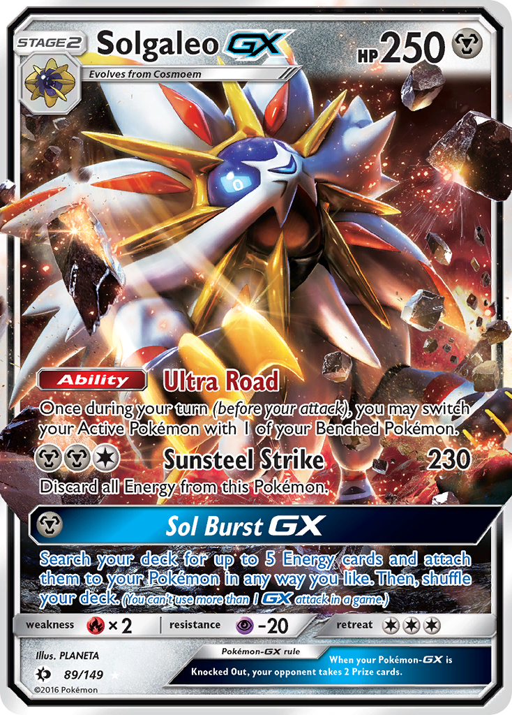 Solgaleo GX (89/149) [Sun & Moon: Base Set] | Dumpster Cat Games