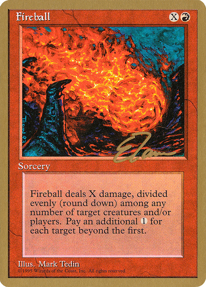 Fireball (Eric Tam) [Pro Tour Collector Set] | Dumpster Cat Games