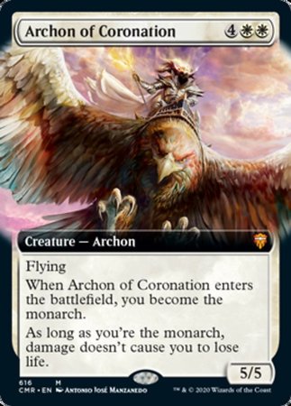 Archon of Coronation (Extended Art) [Commander Legends] | Dumpster Cat Games