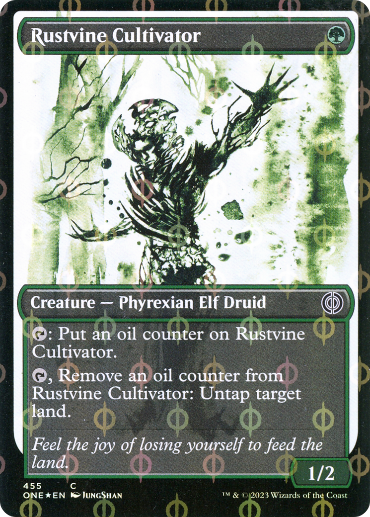 Rustvine Cultivator (Showcase Ichor Step-and-Compleat Foil) [Phyrexia: All Will Be One] | Dumpster Cat Games